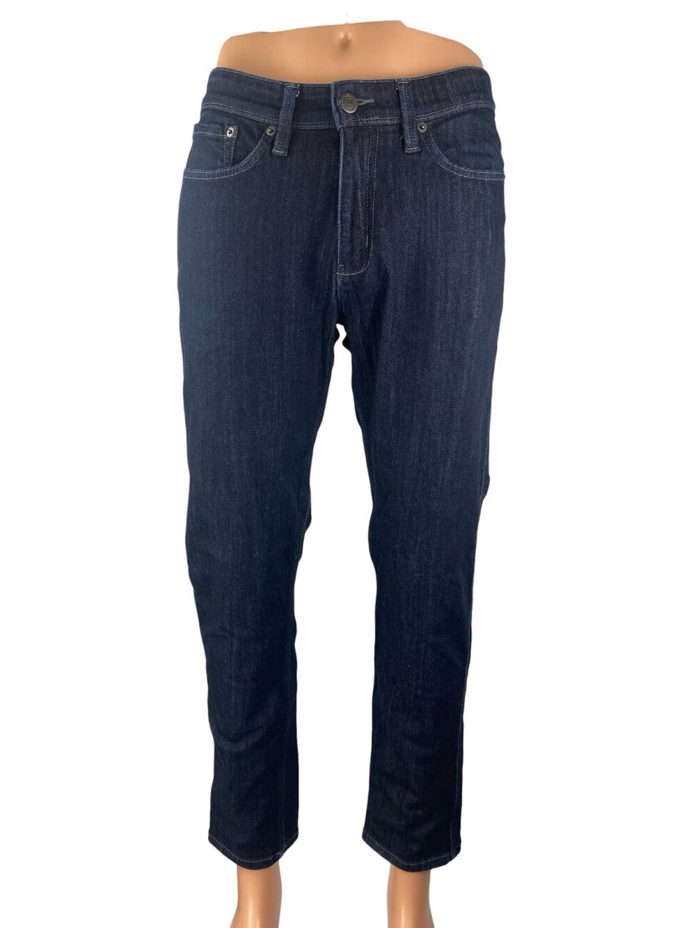 DU/ER Men's Blue Mid Rise Slim Fit Straight Leg Performance Denim Jeans Pants 31